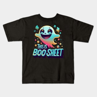 "This Is Boo Sheet" Halloween design Kids T-Shirt
